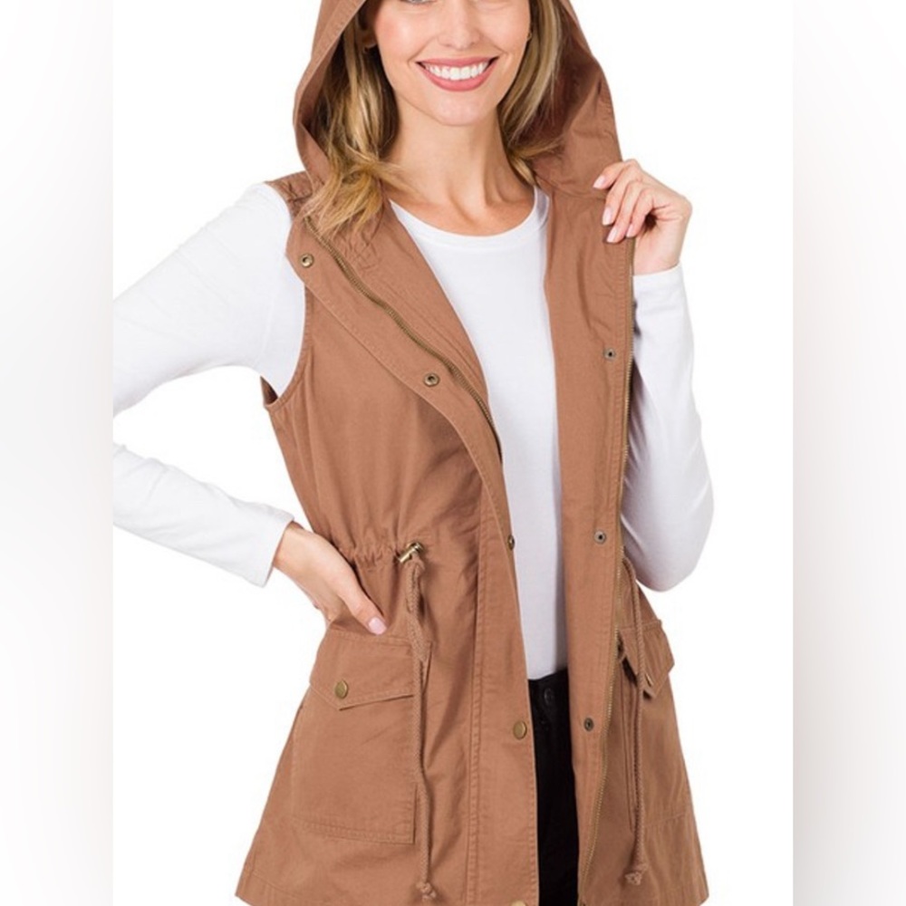 Pink Utility Vested Jacket